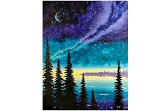 Paint Nite: Twilight Galaxy Sky
